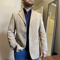 تصویر  کت تک اسپرت مخمل کبریتی کرمی